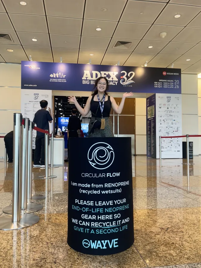 collection point at ADEX, Asia's dive expo